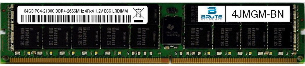 4jmgm Dell Compatible 64gb Pc4 Ddr4 2666mhz 4rx4 1 2v Ecc Lrdimm Ebay