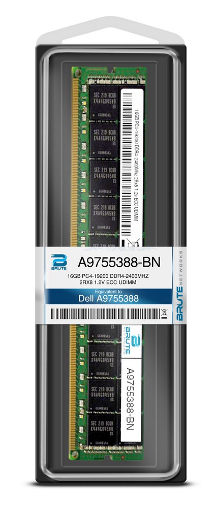 16GB DDR4 2400MHz PC4-19200 ECC UDIMM Dell A9755388 Equivalent Memory RAM 