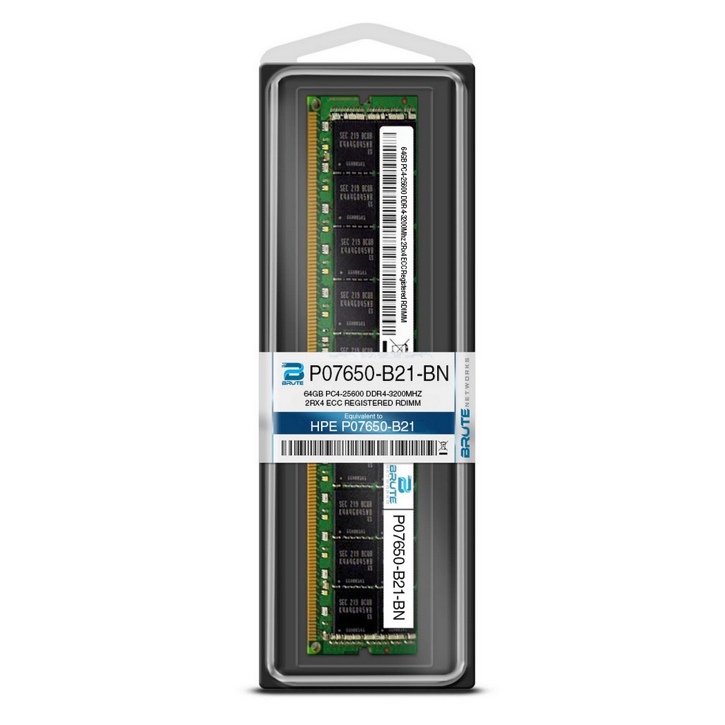 P07650 B21 HPE Compatible 64GB PC4 25600 DDR4 3200Mhz 2Rx4 1 2v ECC 