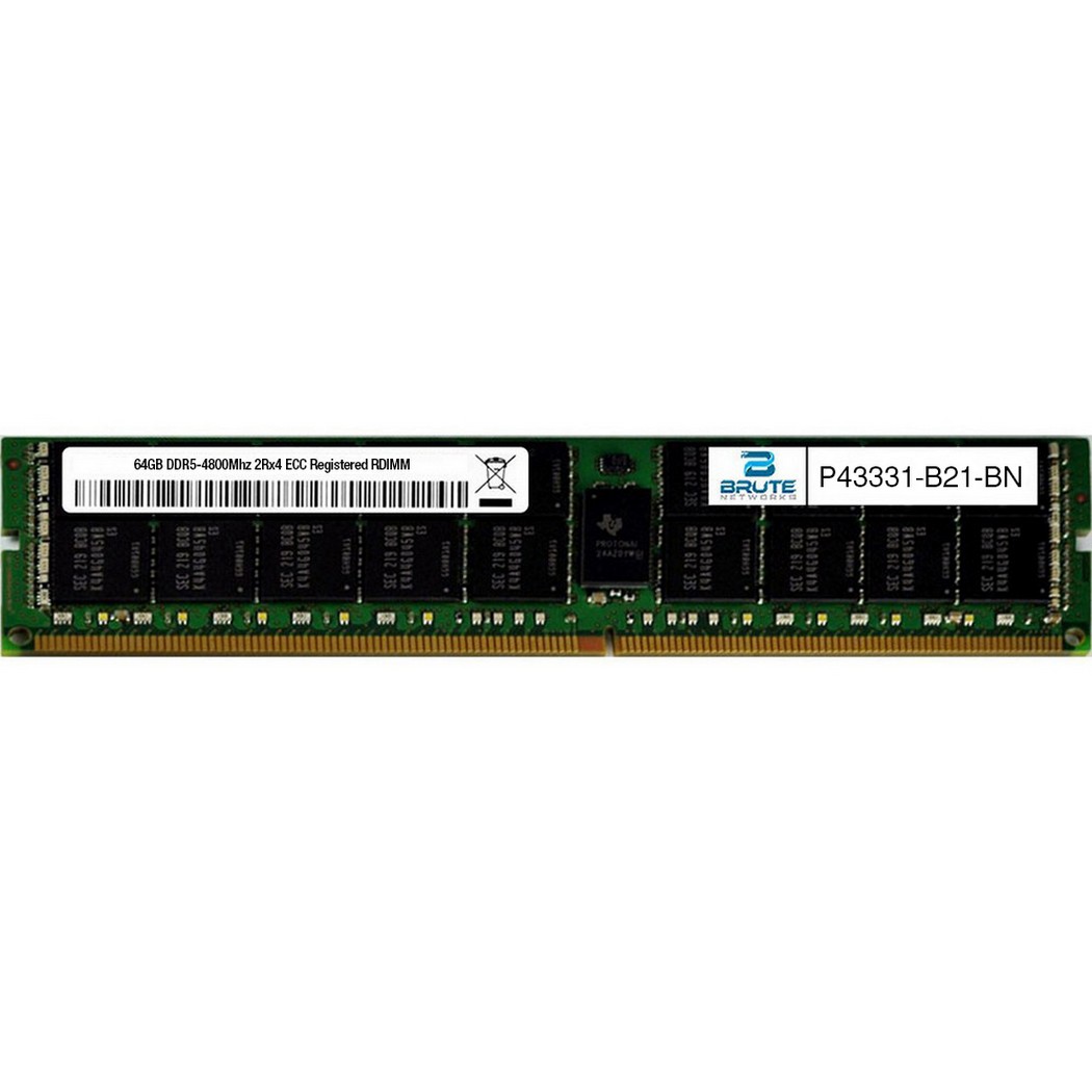 P43331-B21 - HPE Compatible 64GB DDR5-4800Mhz 2Rx4 ECC Registered