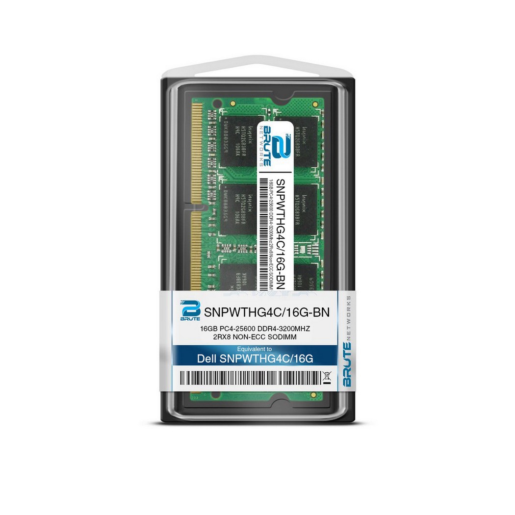 Dell 16GB DDR4 SODIMM RAM – 3200MHz, 2Rx8, PC4-25600 – SNPWTHG4C/16G AA937596