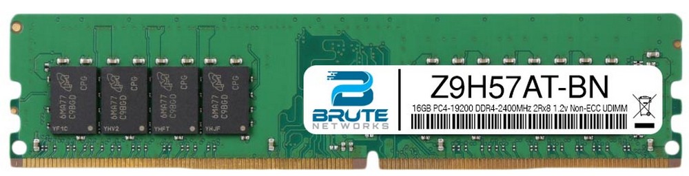 Z9H57AT - HP Compatible 16GB PC4-19200 DDR4-2400MHz 2Rx8 1.2v Non-ECC UDIMM